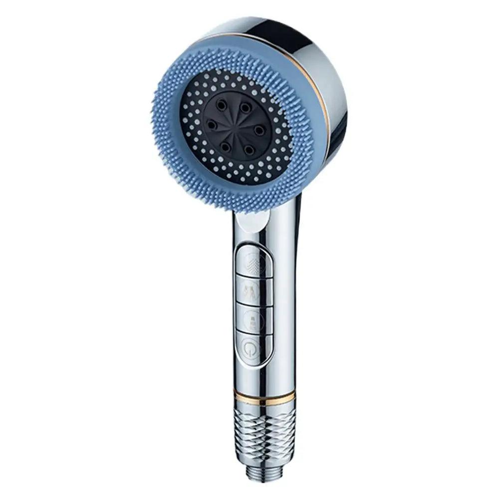 KaiRejuve Filtered Shower Head with Massage Brush Black Set