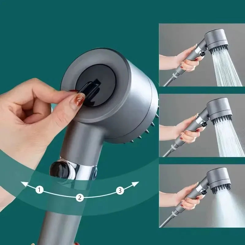 KaiRejuve Filtered Shower Head with Massage Brush